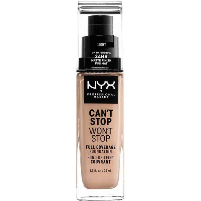 Nyx Professional Makeup Can't Stop Won't Stop Foundation - Light - Volledig Dekkende Foundation - Licht