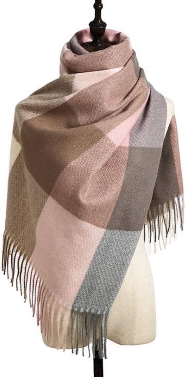 Sjaal - Scarf - 180 x 70cm - Roze