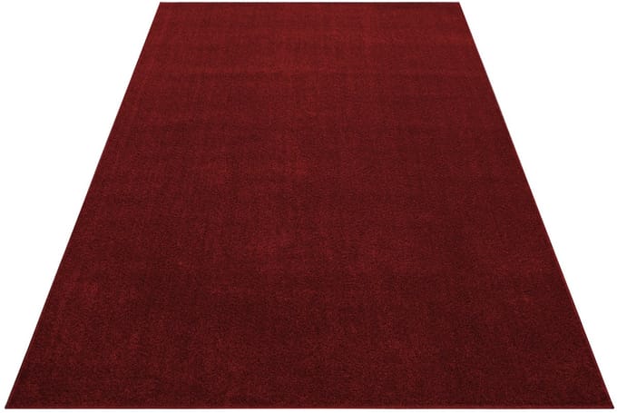 Laagpolig vloerkleed Ata - rood - 80x250 cm