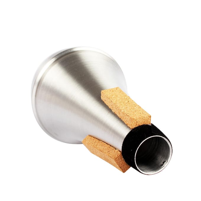 Hoge kwaliteit trompet rechte demper Sourdine aluminiumlegering zilverkleur white
