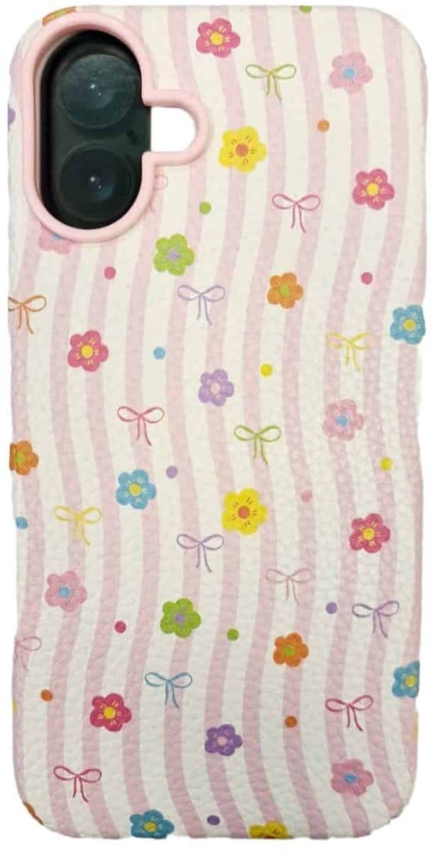 Cityhoesje - Backcover - iPhone 16 Plus - Siliconen - Roze