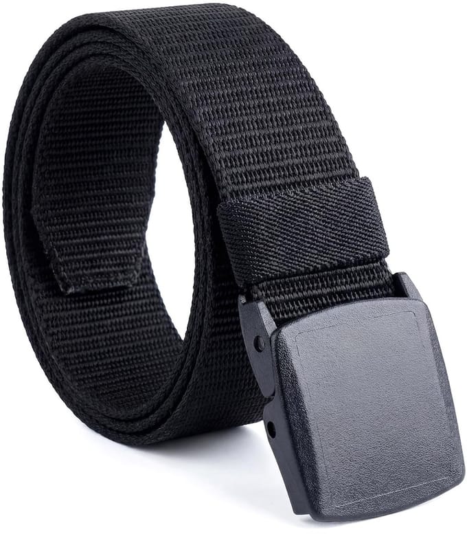 Dailygoods - Verstelbare Nylon Riem voor Heren met Automatische Gesp