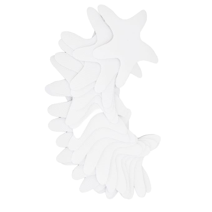 20 stuks Antislip Douchestickers Veiligheids Badstickers Zeester Transparant Antislip Douchevloer white