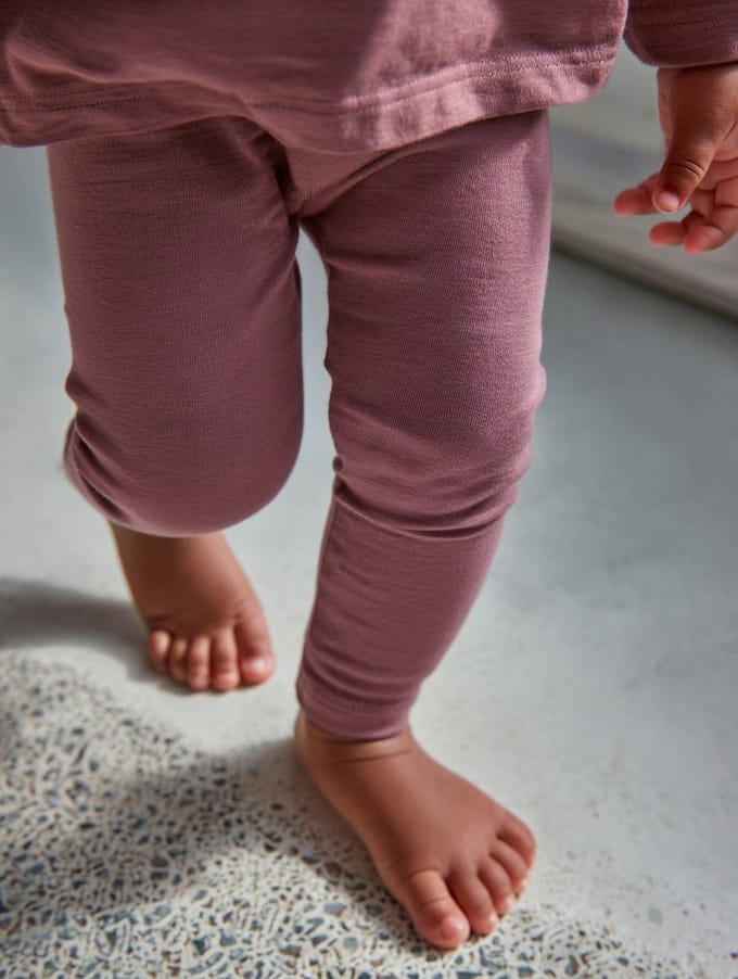 Wollen Baby- kinderbroek - Merinowol - Grape Shake 98