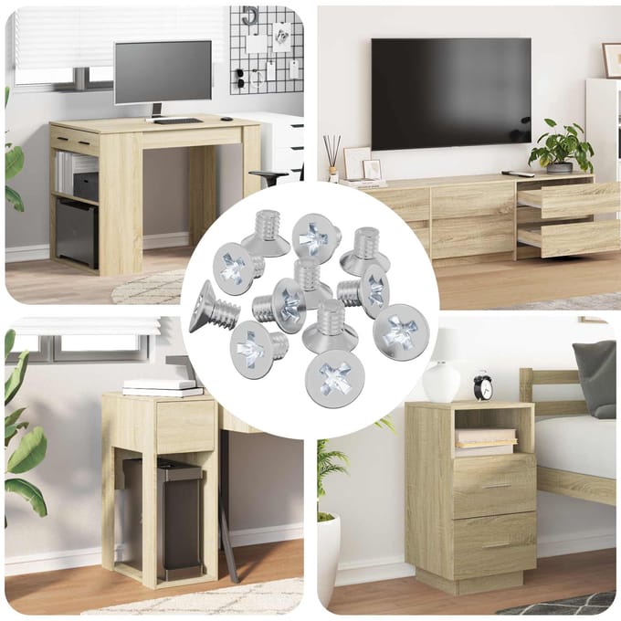 vidaXL - Verzonken - kop - schroeven - 32727 - pcs - Zilver - IJzer