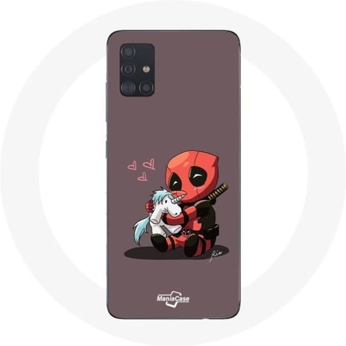 Coque Samsung Galaxy A51 DeadPool Unicorn Licorne