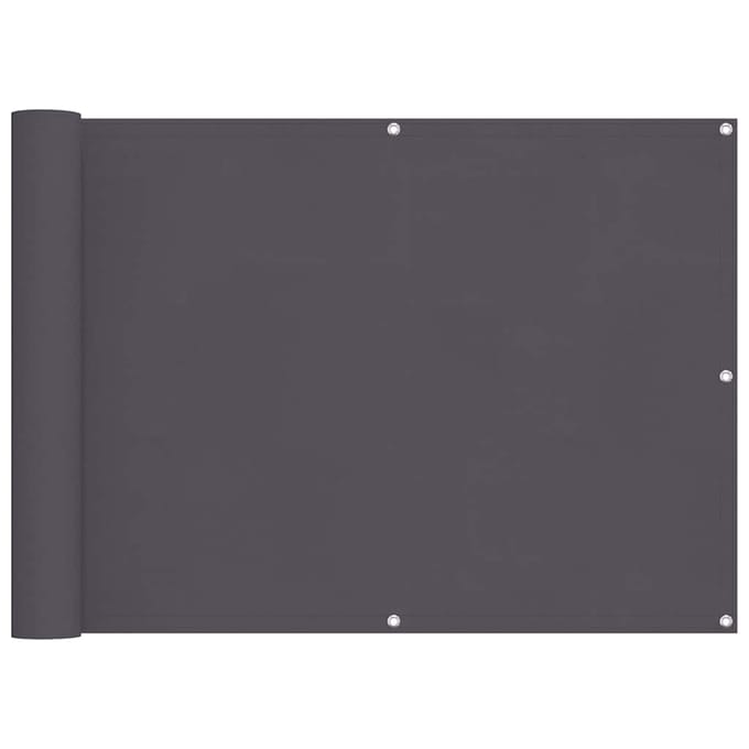 vidaXL - Balkonscherm - 75x300 - cm - oxford - stof - antraciet