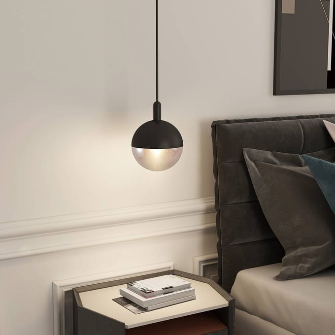 Lucande Dustian hanglamp, glasbol