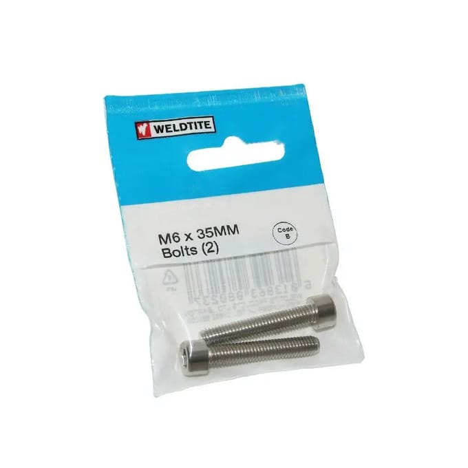 Paar fietsschroeven Weldtite M6 X 35 mm
