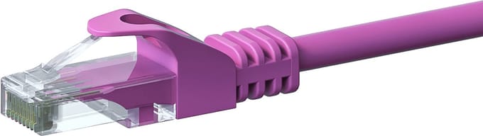 Danicom CAT6 UTP patchkabel - 2 meter roze - CCA - netwerkkabel - internetkabel - UTP kabel - RJ45 - 1000 mbit/s