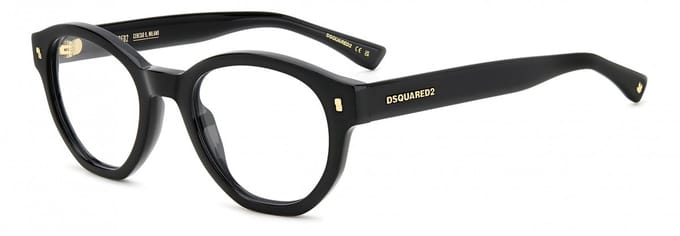 Dsquared2 D2 0131 Black 50/21/145 MAN Brilmonturen