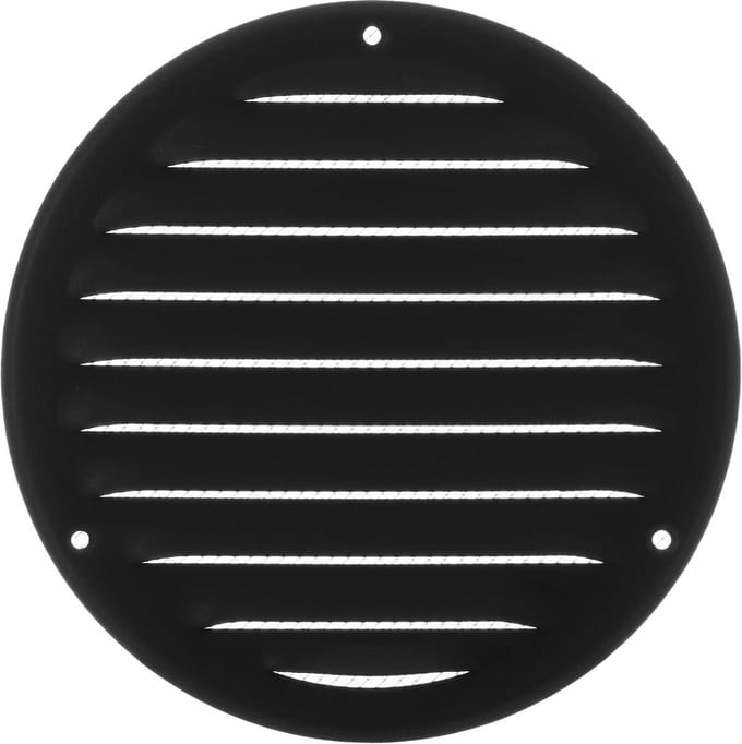 Rond Ventilatierooster 125mm - Aluminium met Insectengaas - Luchtrooster voor Efficiente Ventilatie