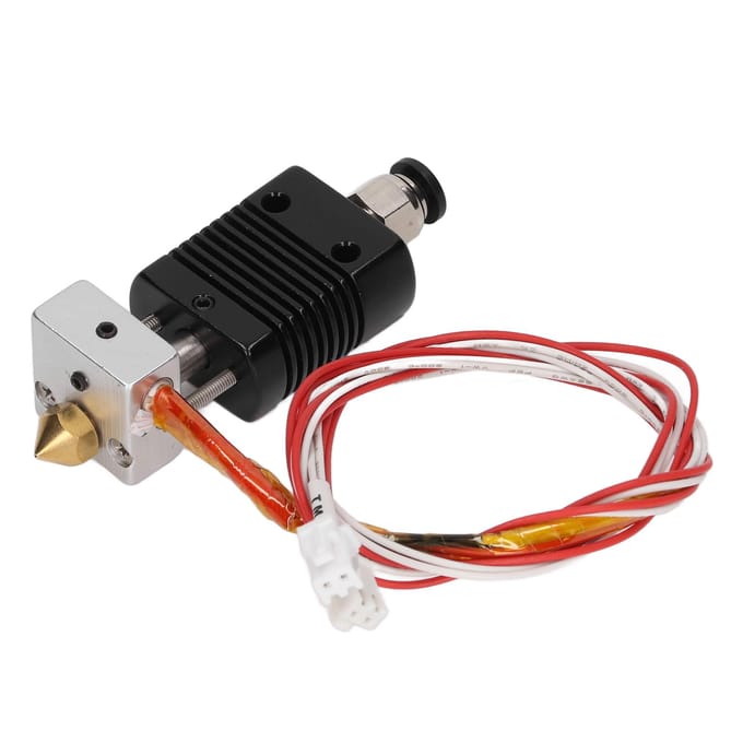 3D Printer Extruder Hotend DC24V 40W Verwarmingsbuis 0.4mm Messing Nozzle Verwarmings Aluminium Blok Printer black