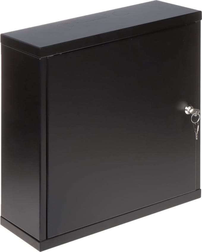 WL4 STC4-B zwarte universele afsluitbare stalen montage kast