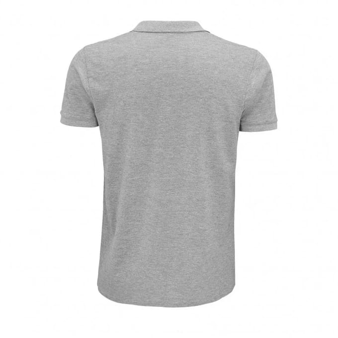 SOLS Heren Planet gemêleerd poloshirt (Grijze Melange)