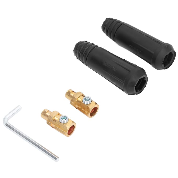 2 Set Lasstekkeraansluitingen Mannelijk Lasser Snelkoppeling Stekker Accessoires 200A DKJ10?25