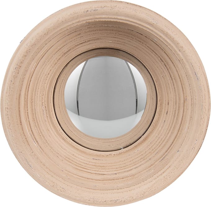 Clayre & Eef Spiegel Ø 24 cm Beige Kunststof