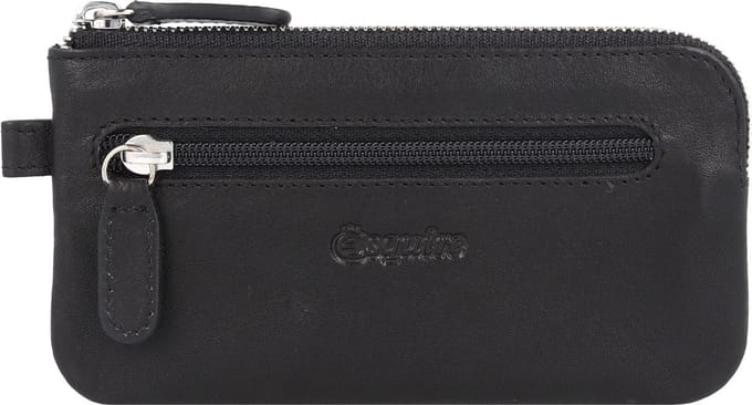 Esquire Viktoria Sleuteletui Leer 12 cm - schwarz