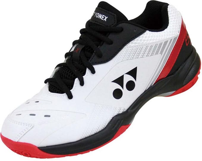 YONEX Power Control 65 X3 Indoorschoenen - White / Red - Heren - EU 40