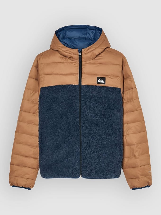Quiksilver Scaly Reversible Jas Bruin 16 Years Jongen