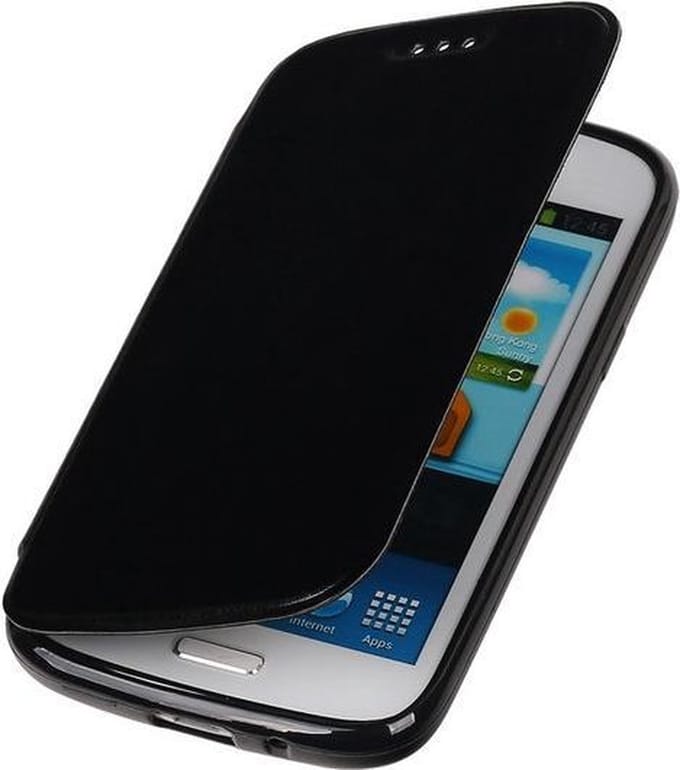 Polar Map Case Zwart HTC Desire 500 TPU Bookcover Hoesje