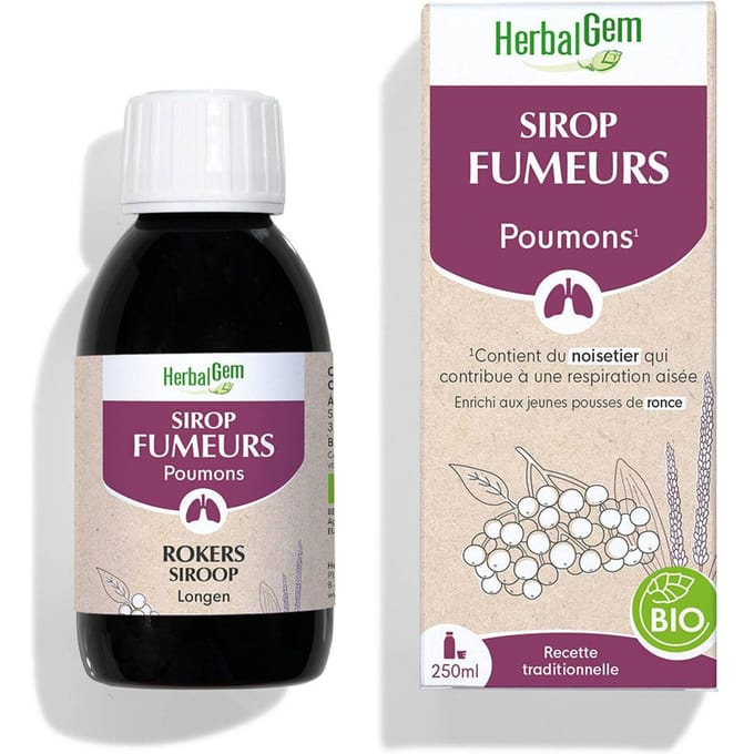 HerbalGem Rokerssiroop | Ademhalingscomfort 250 Siroop