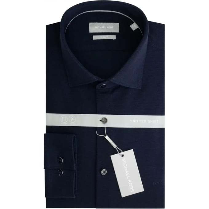 Slim fit piqué shirt Michael Kors Solid