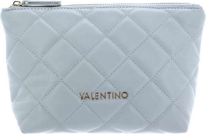 VALENTINO Toilettas Ocarina Soft Cosmetic Case Perla Grijs