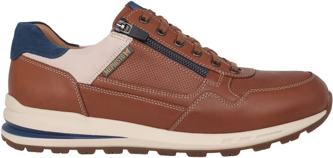 Mephisto Bradley - heren sneaker - Bruin - maat 46.5 (EU) 11.5 (UK)