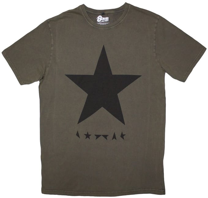 David Bowie - Blackstar Heren T-shirt - 2XL - Groen