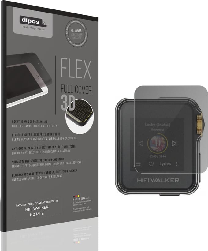 dipos FLEX – Matte Privacy Screenprotector geschikt voor HIFI WALKER H2 Mini | Volledige Schermbescherming | Case-Friendly