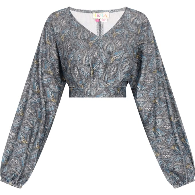 IZIA Blouse Dames Aqua veelkleurig