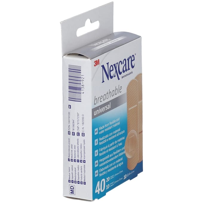 Nexcare 3m Breathable Univer. Strips 40 N0340as