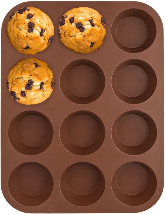 Muffinvorm Silicone Bruin SILLINIE - Bakvorm - Cupcake Vorm - Muffin - Vormpjes