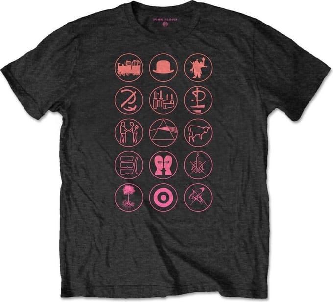 Pink Floyd - Symbols Heren T-shirt - M - Zwart