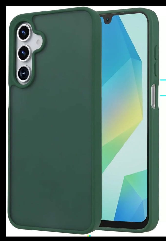 Hoesje Geschikt voor Samsung Galaxy A17 - Matte Back Cover - Groen