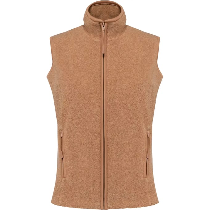 Kariban Bodywarmer van microfleece dames K906 - Camel Heather - S