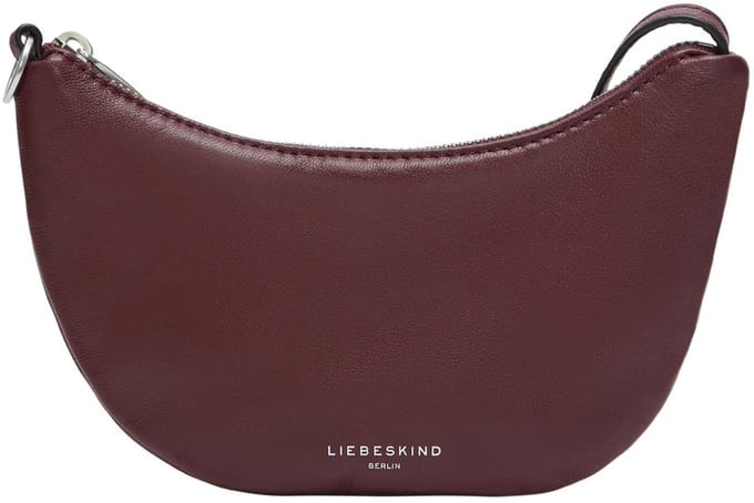 LIEBESKIND BERLIN Leren handtas accessoiretas Moon Pouch Pomegranate donkerrood