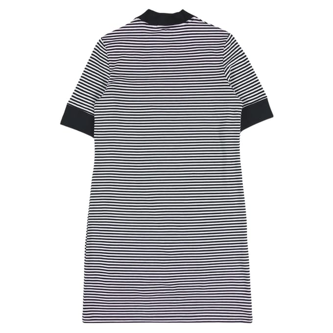 Fred Perry marineblauwe gestripte sneeuwwitte jurk