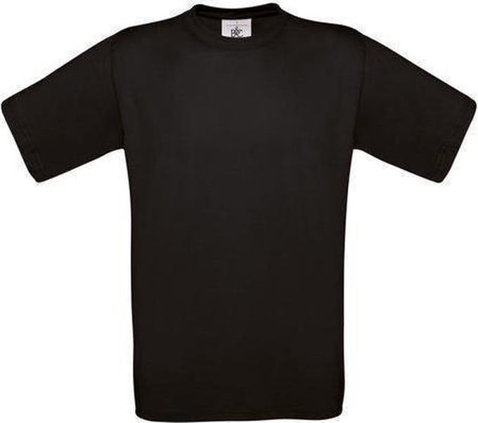 B&C Exact 150 Kids T-shirt Black Maat 5/6 (onbedrukt - 5 stuks)