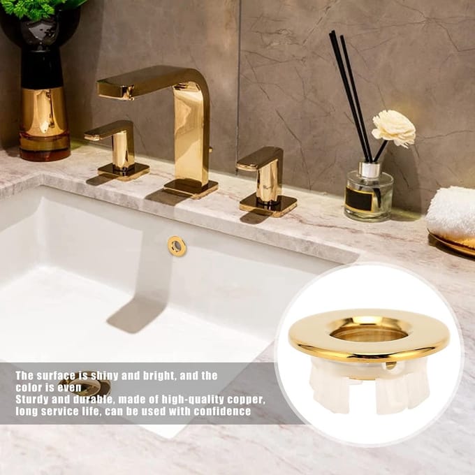 Dailygoods - Messing Wastafel Gootsteen Overloop Kap voor Badkamer