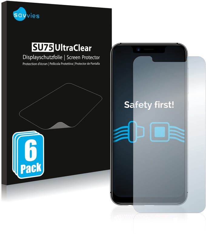 Savvies - Screenprotector voor Umidigi A3 Pro - Folie Beschermfolie transparant 6 Stuks