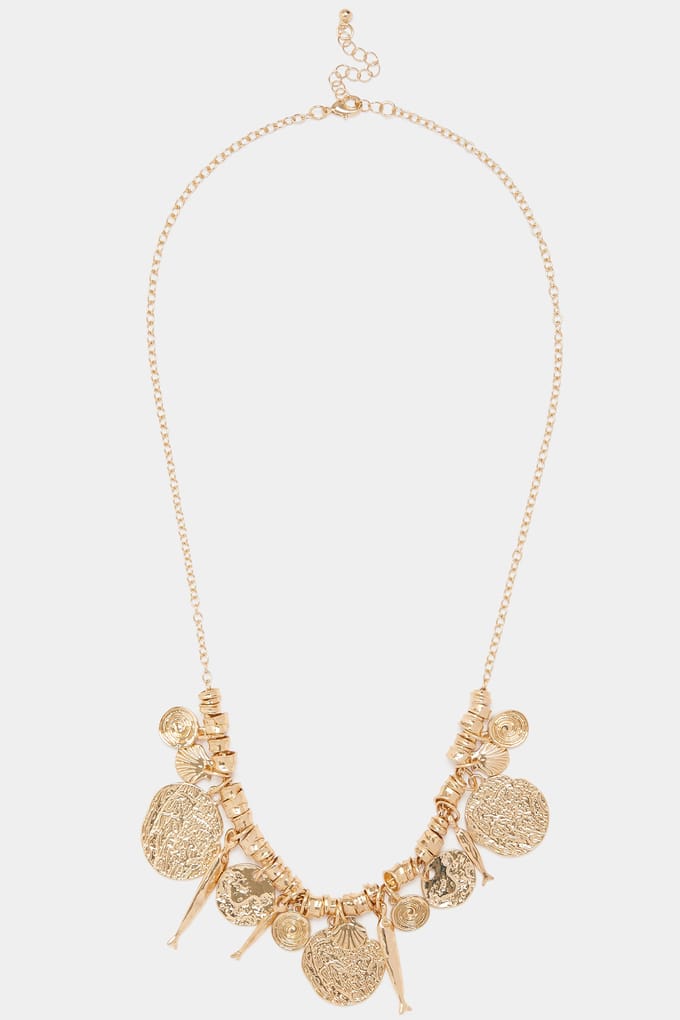Yours Goudkleurige Ketting Met Verschillende Bedeltjessize One Size