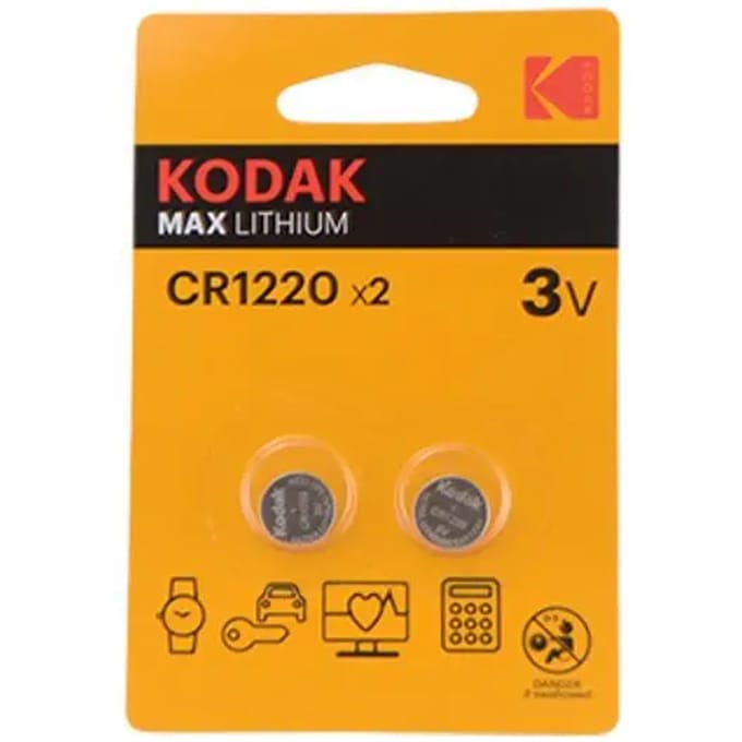Batterijen Kodak Lithium Cr1220 (x2)