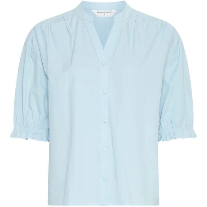 MSCH Copenhagen Mschmarca Dotten 2 4 Shirt Dames - Jurken - Lichtblauw - Maat S