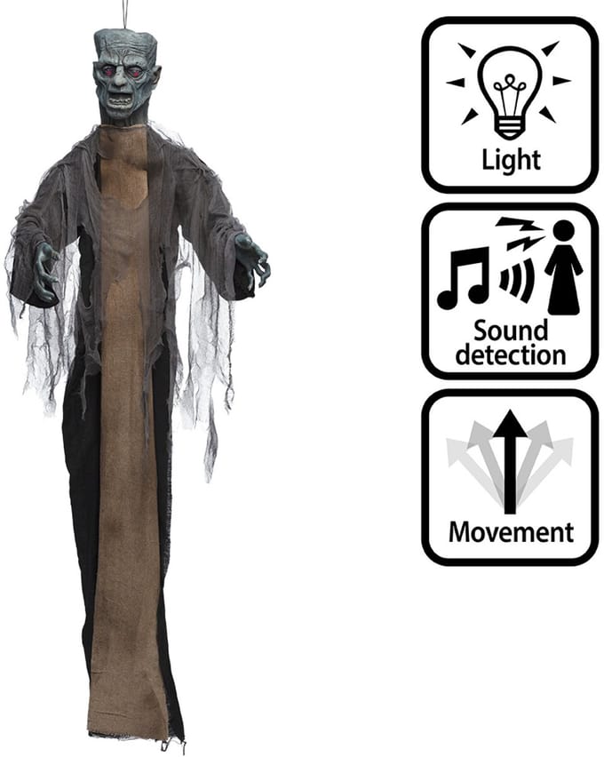 Boland - Decoratie Dead Fred - Horror - Zombie - Halloween - Versiering met licht, beweging en geluid