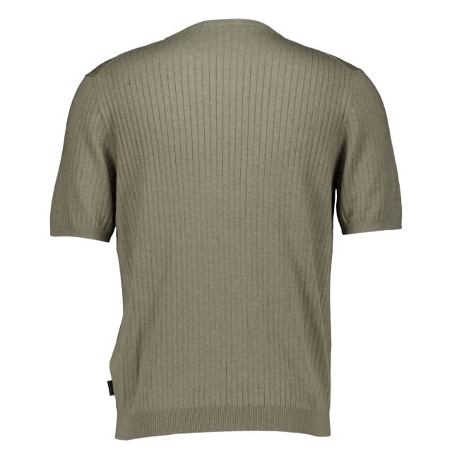 Bugatti Herren T-shirt 1/2 Arm T-shirts Groen 7200-15552e
