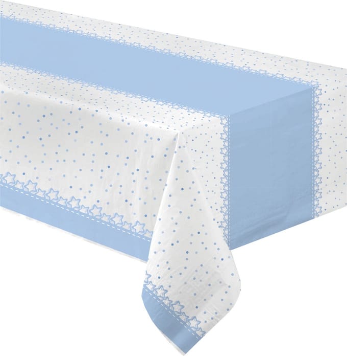 BIGIEMME SRL - Blauwe sterren tafelkleed 120 x 180 cm