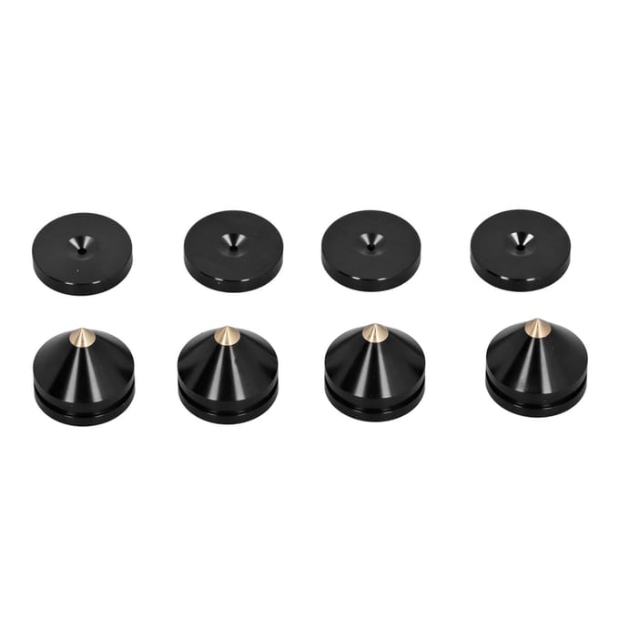 4 Set Luidsprekerspikes Vloerbeschermer Metalen Luidspreker Isolatiestandaard Voetjes Pad voor Thuis