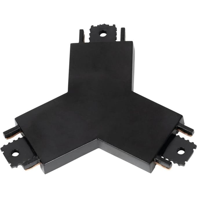 Lindby Y-stekker Lumaro, zwart, 7,85 cm, kunststof